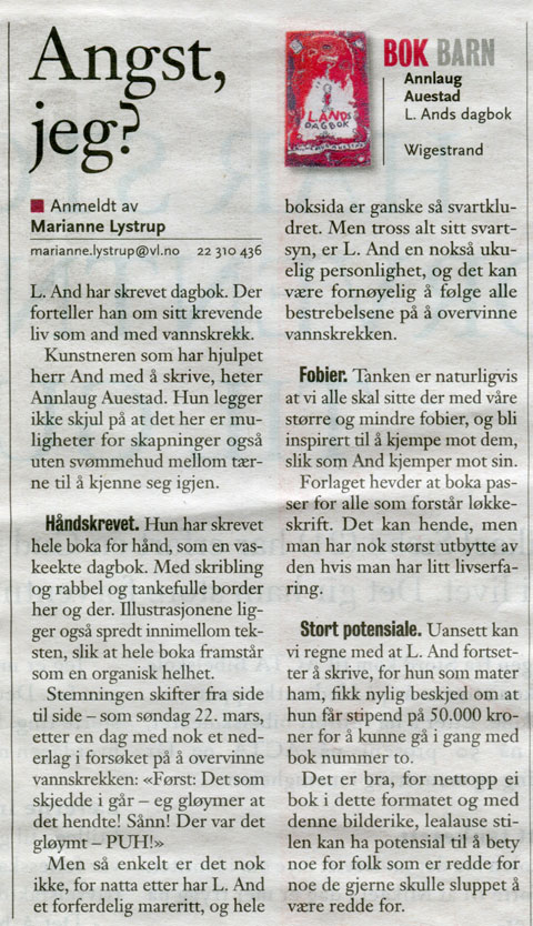 Les om L. And i Vårt Land! 22. desember